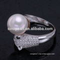 AAA 9-10 MM 2014 fasion hot sale 925 silver ring jewellery PR001